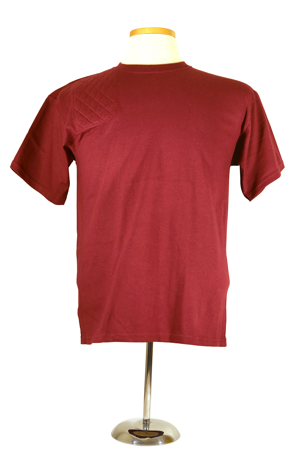#2000B youth cotton t shirt - maroon right hand double layer pad