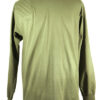 #2400 mens long sleeve cotton t shirt - right hand double pad, military green