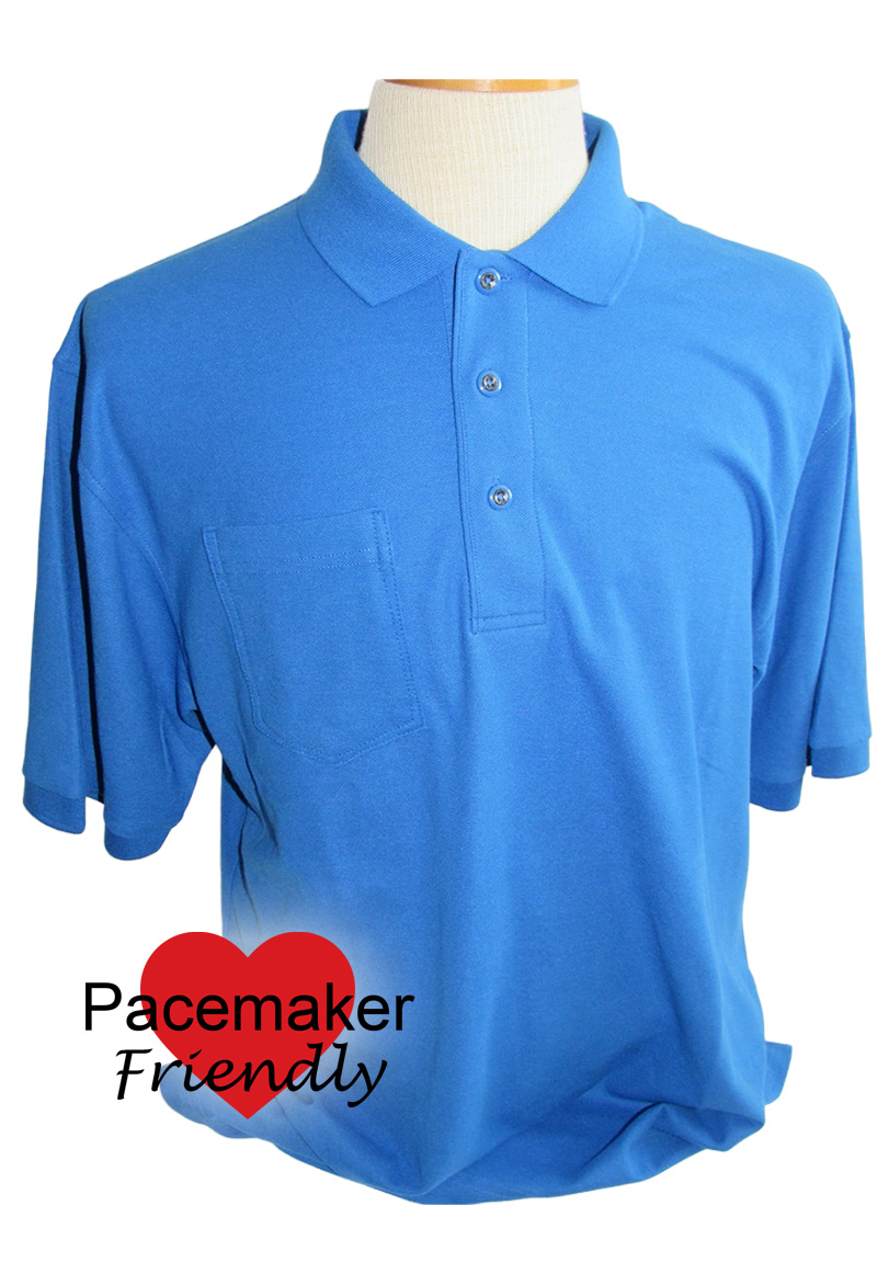 62800 right pocket pacemaker polo shirt